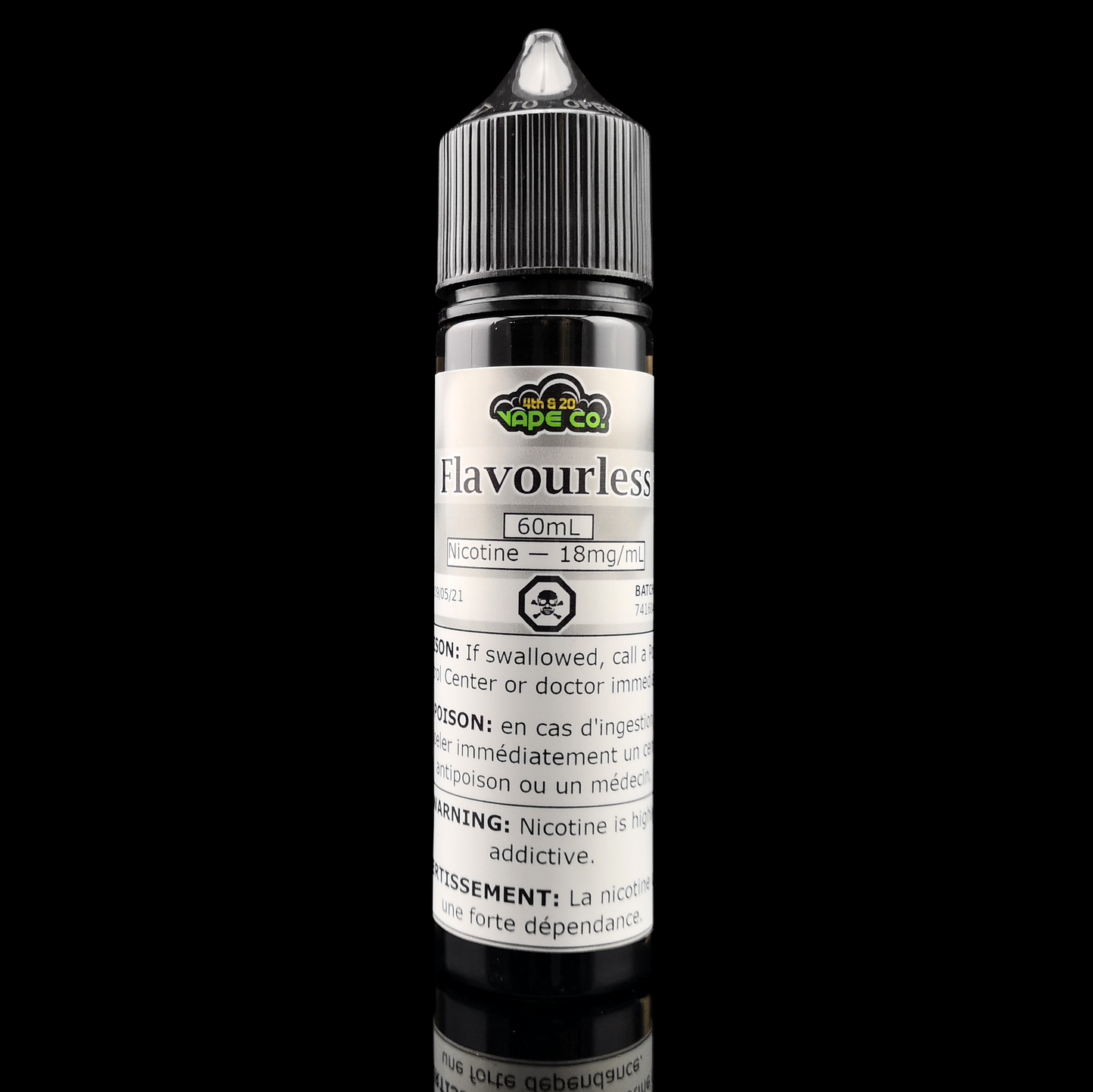 4th & 20 Flavourless 60/120 mL E-Liquid – product image 4
