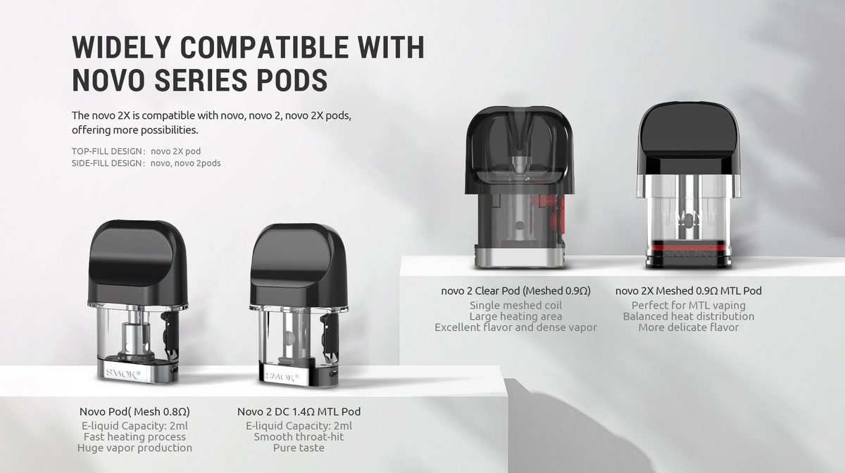 SMOK Novo 2X / ProPod Replacement Pods – 3-Pack – product view 2