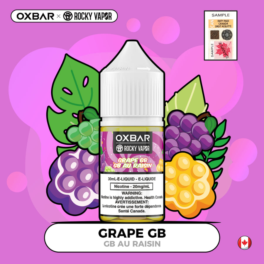 Oxbar Rocky Vapor Eliquids Salt nic