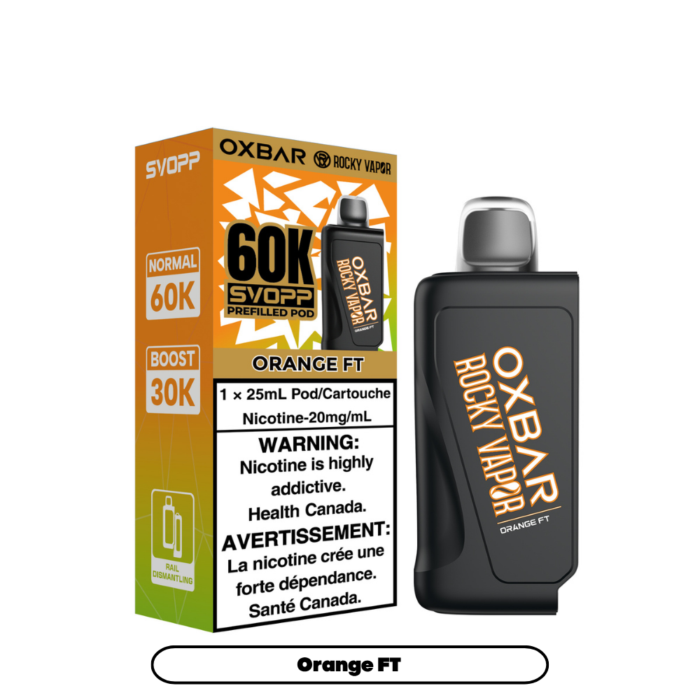 Svopp Rocky Vapor Oxbar 60k Prefilled Pods (BATTERY NOT INCLUDED)