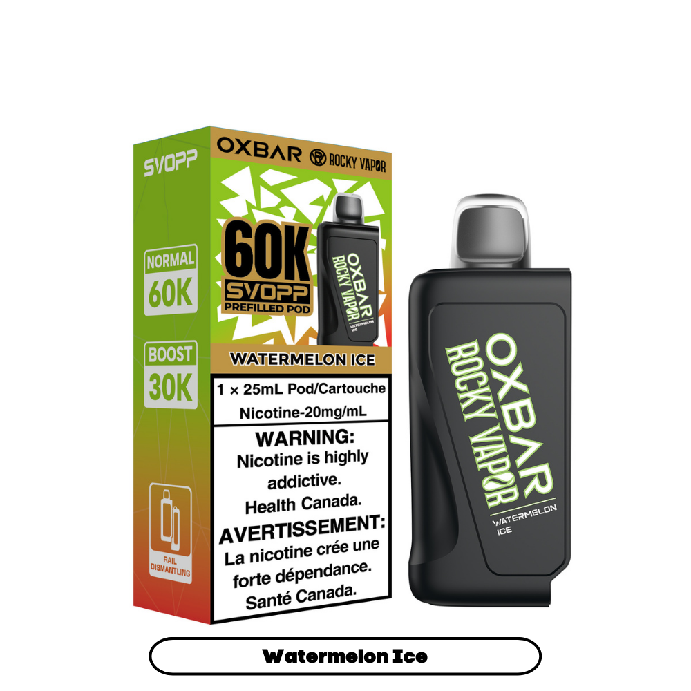 Svopp Rocky Vapor Oxbar 60k Prefilled Pods (BATTERY NOT INCLUDED)