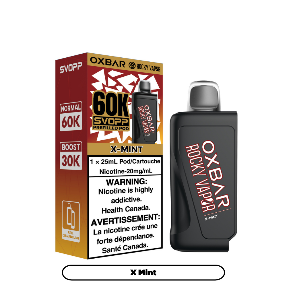 Svopp Rocky Vapor Oxbar 60k Prefilled Pods (BATTERY NOT INCLUDED)