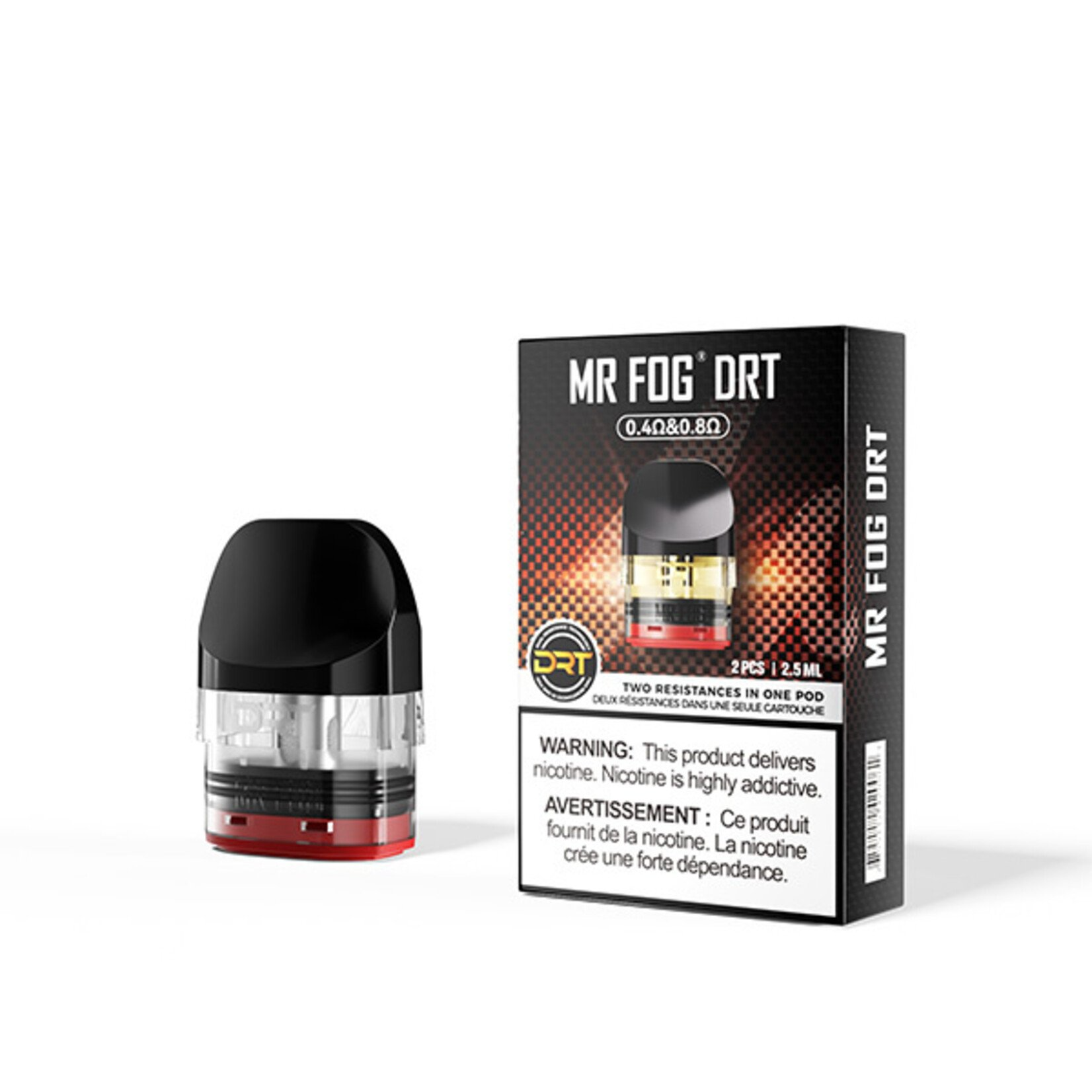 MR FOG DRT DUAL RESISTANCE REFILLABLE POD (CRC) 2.5 ml Vape World Emporium MR FOG DRT DUAL RESISTANCE REFILLABLE POD (CRC) 2.5 ml Vape World Emporium