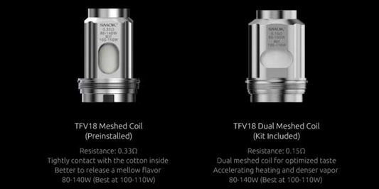 SMOK TFV18 Replacement Coils – 3-Pack – product view 2