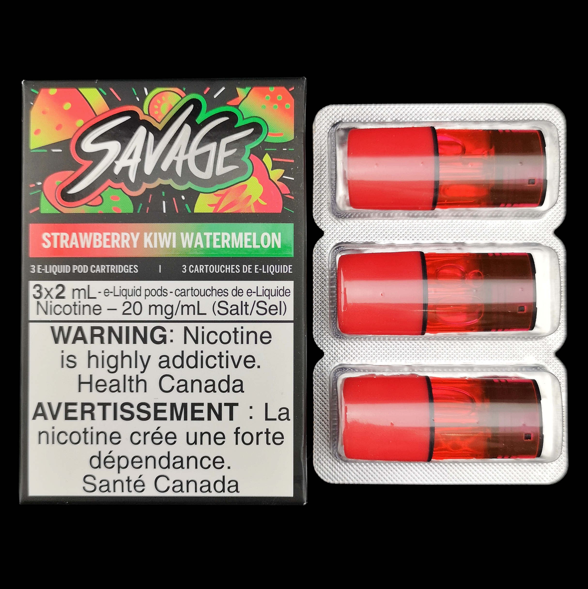 STLTH Pod Pack Savage - Полуниця, Ківі, Кавун