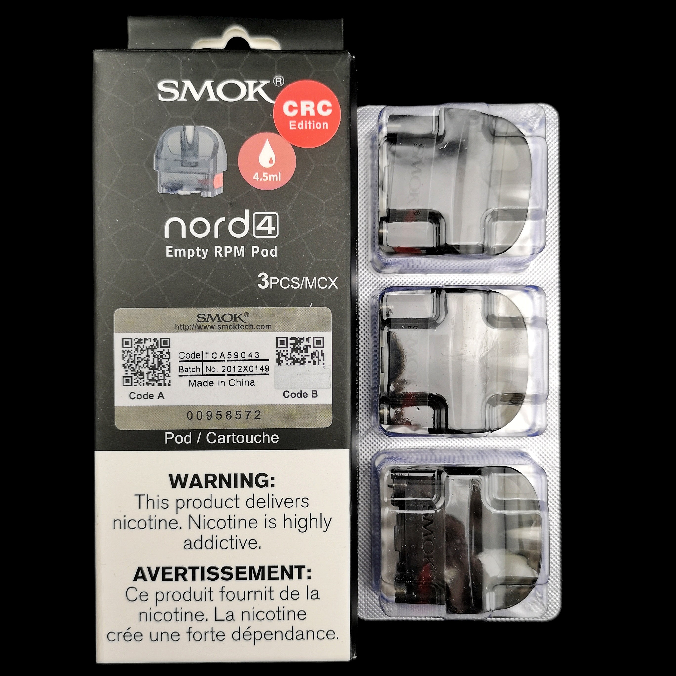 SMOK Nord 4 Empty Replacement Pods – 3-Pack – CRC – product view 5