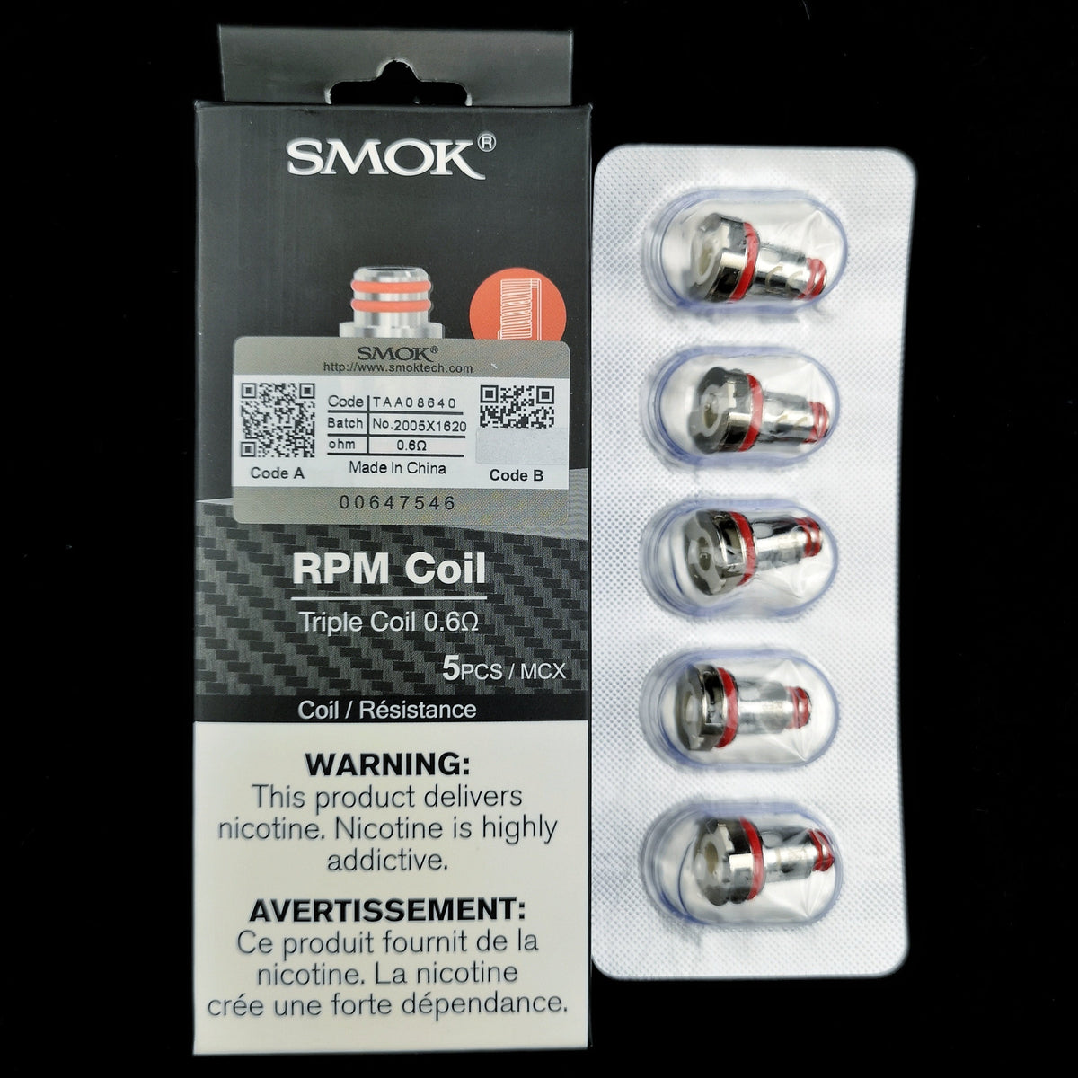 SMOK RPM Replacement Coils – 5-Pack – product view 5