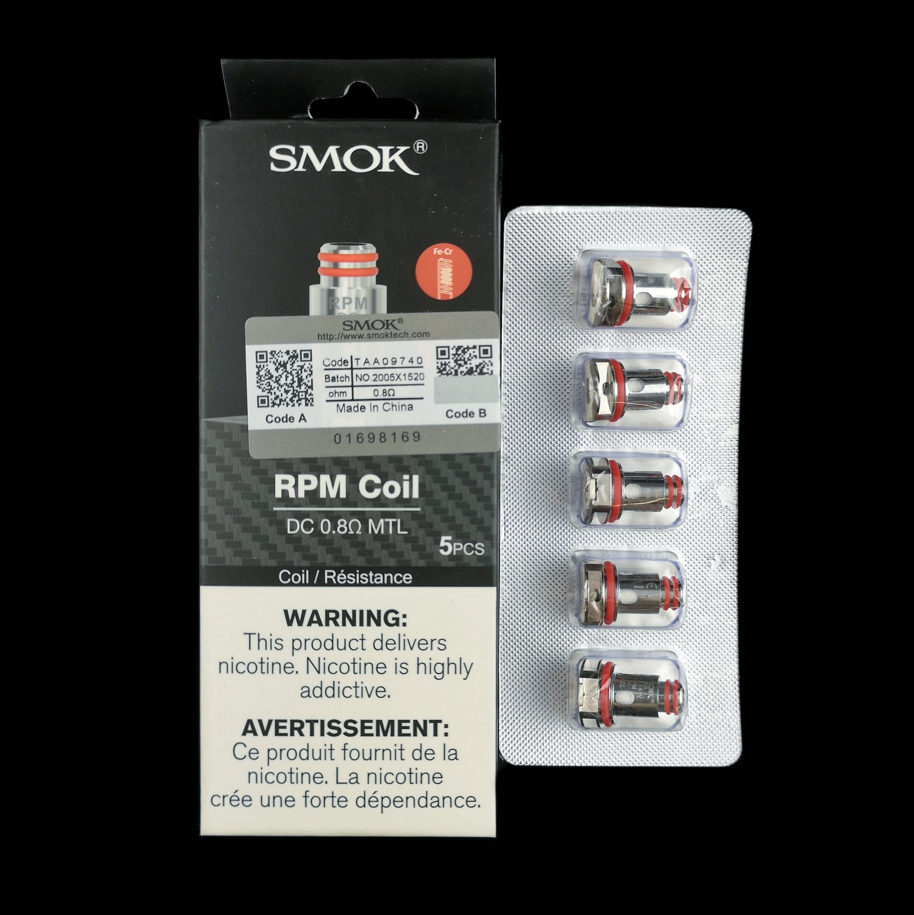 SMOK RPM 40 Replacement Coils (5 Pack) - 4thand20