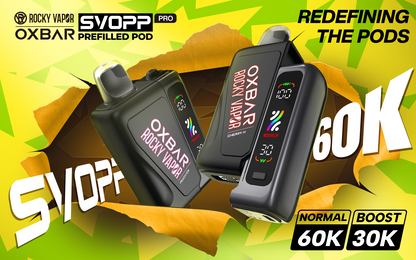Svopp Rocky Vapor Oxbar 60k Prefilled Pods (BATTERY NOT INCLUDED)
