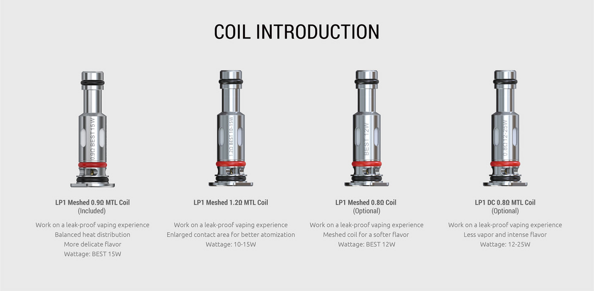 SMOK LP1 Replacement Coils – 5-Pack – product view 2
