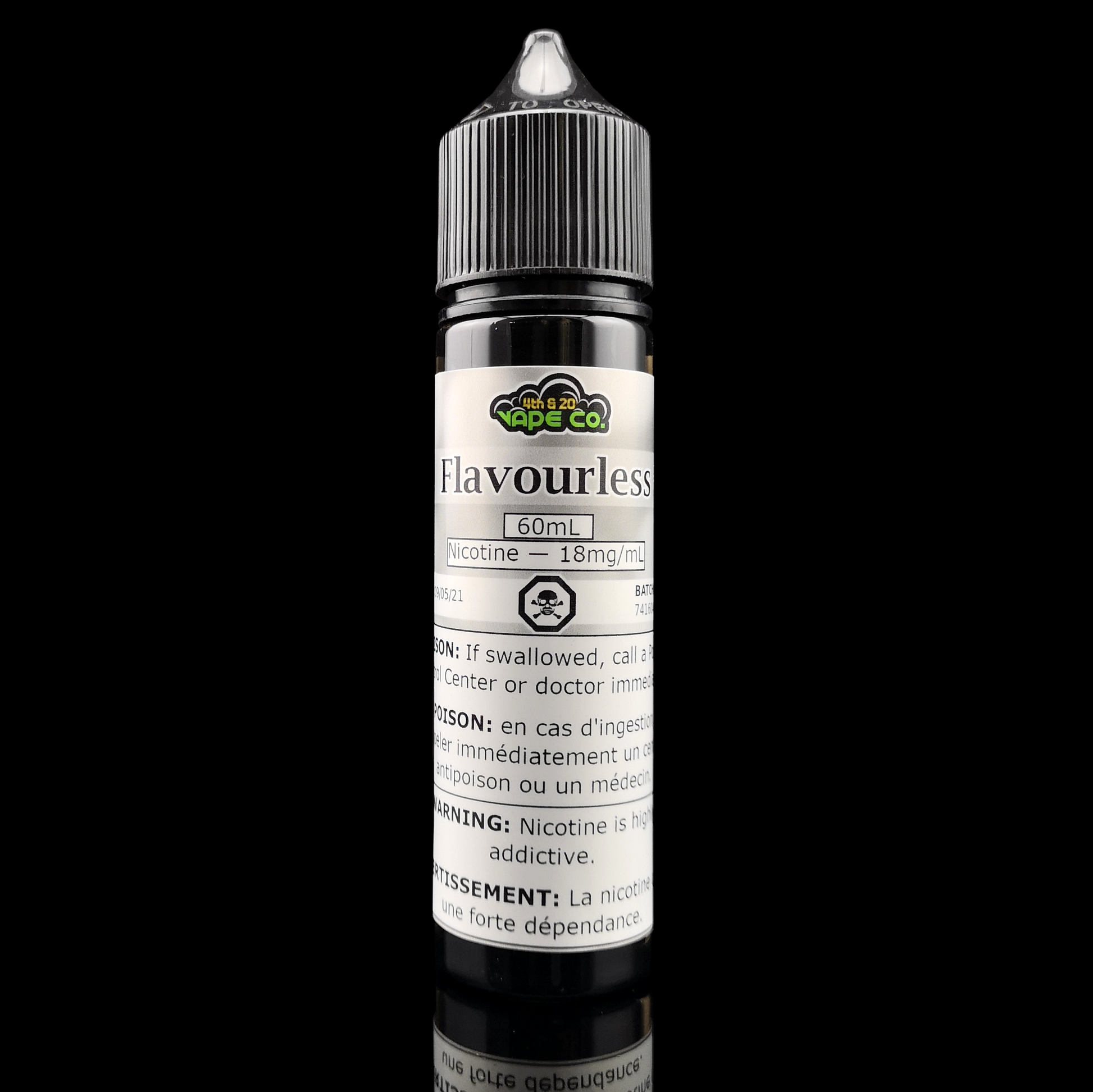 4th & 20 Flavourless 60/120 mL E-Liquid – product image 4