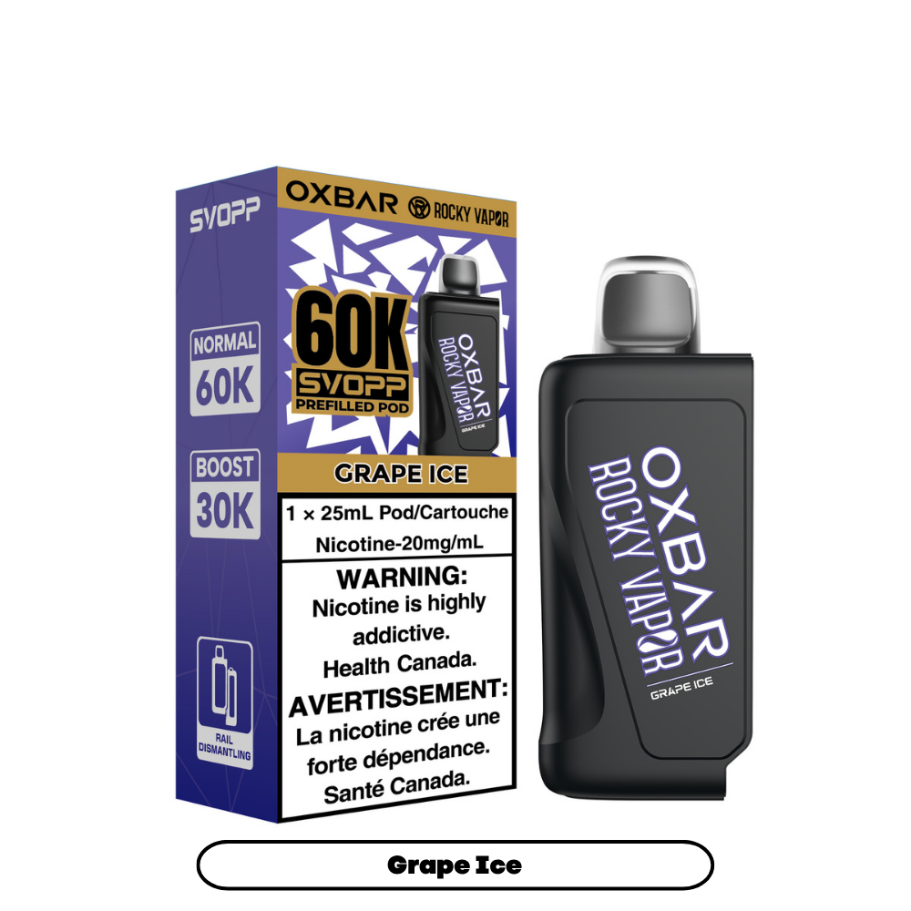 Svopp Rocky Vapor Oxbar 60k Prefilled Pods (BATTERY NOT INCLUDED)