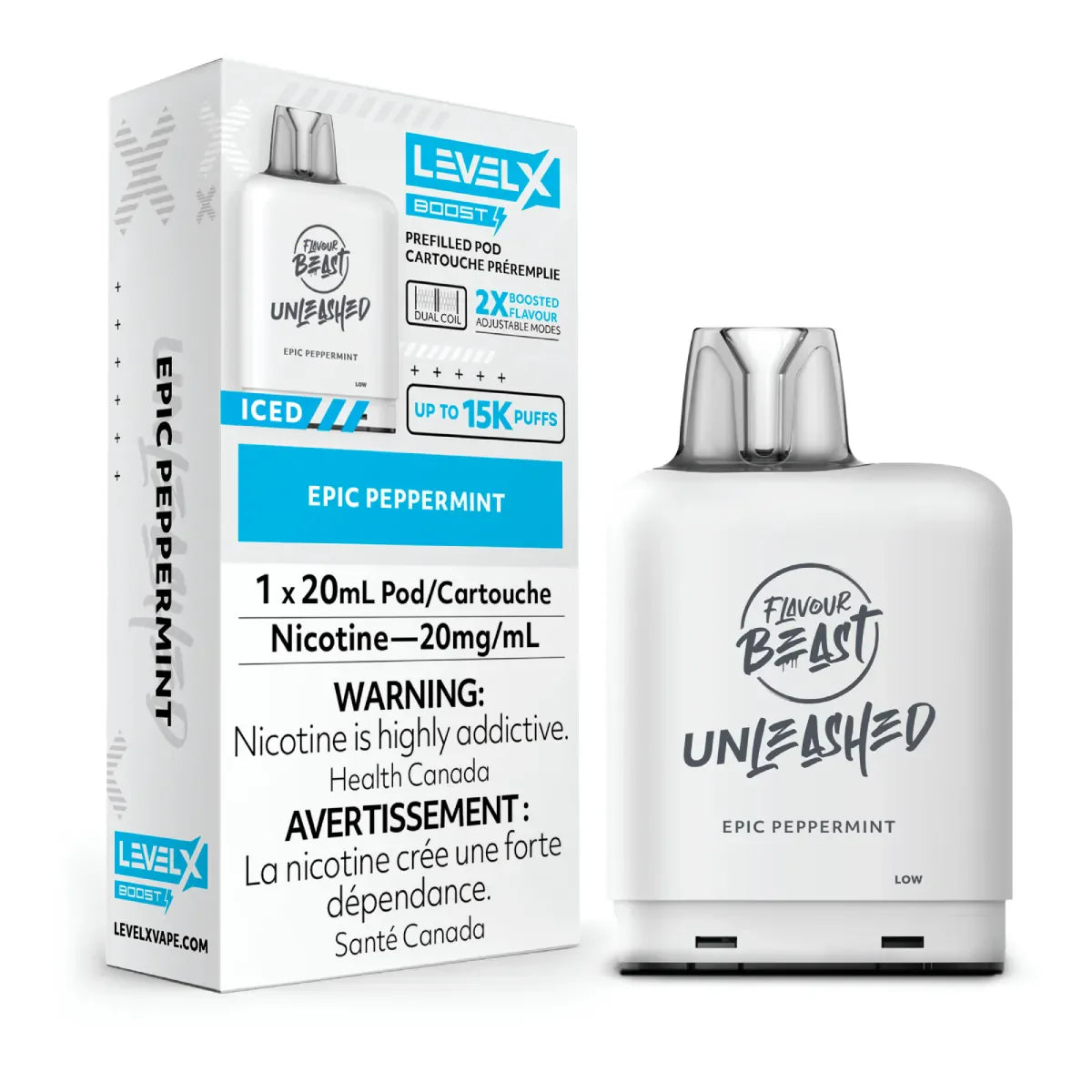 Level X BOOST &amp; BOOST G2 Flavour Beast Pod 15-25k (BATTERY NOT INCLUDED) Provincially stamped