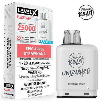 Level X BOOST &amp; BOOST G2 Flavour Beast Pod 15-25k (BATTERY NOT INCLUDED) Provincially stamped