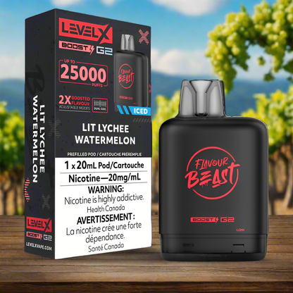 Level X BOOST &amp; BOOST G2 Flavour Beast Pod 15-25k (BATTERY NOT INCLUDED) Provincially stamped