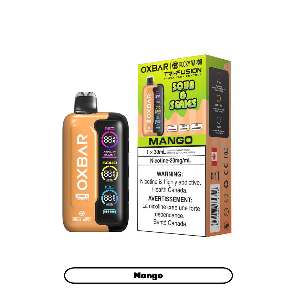 Rocky Vapor OXBAR Tri-Fusion 30 mL Disposable – product view 19