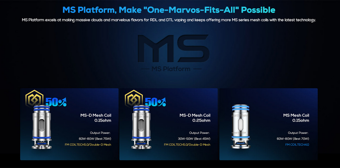 Котушки Freemax Marvos MS-D (5 шт.)