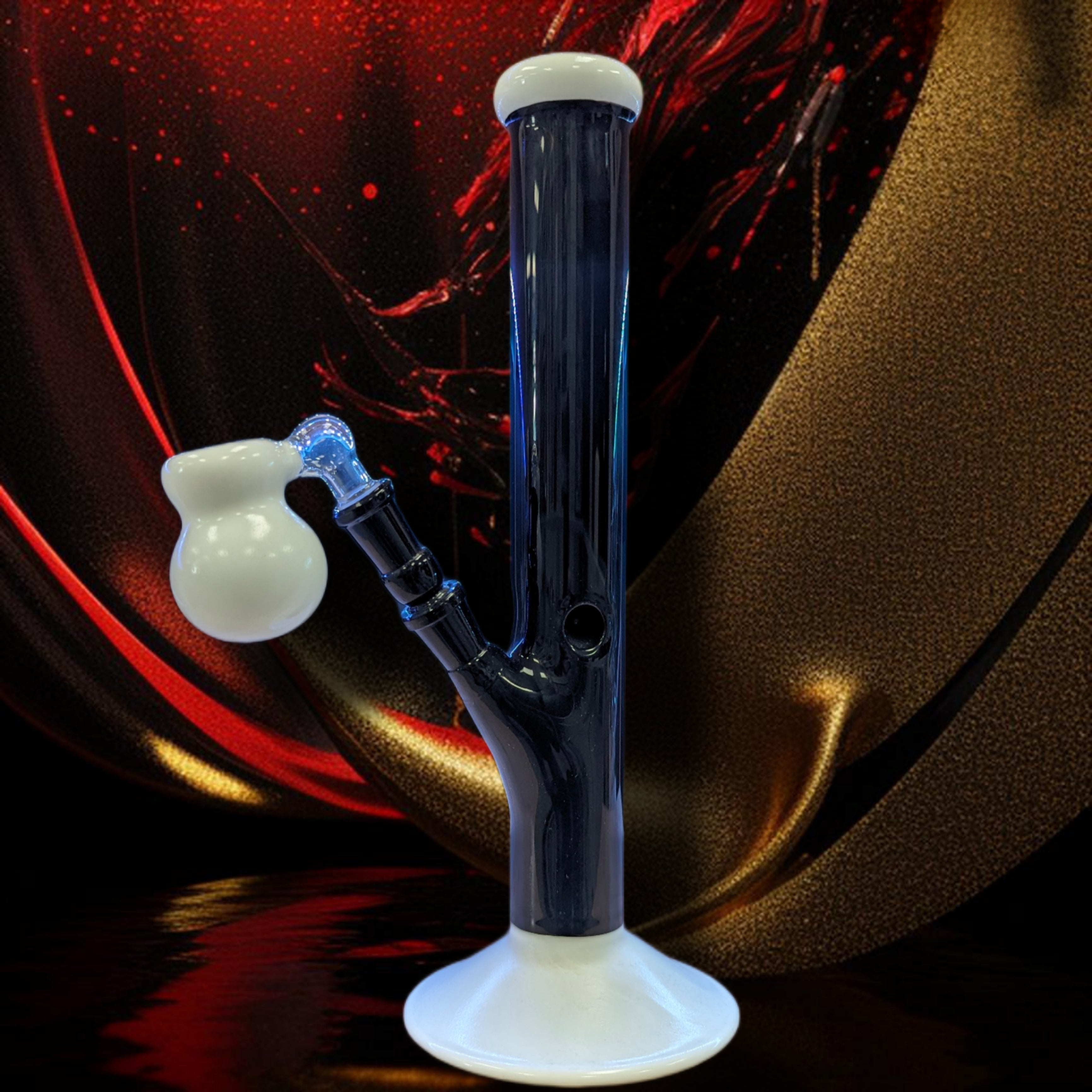 Straight Tubes Bong with Ash Catchers