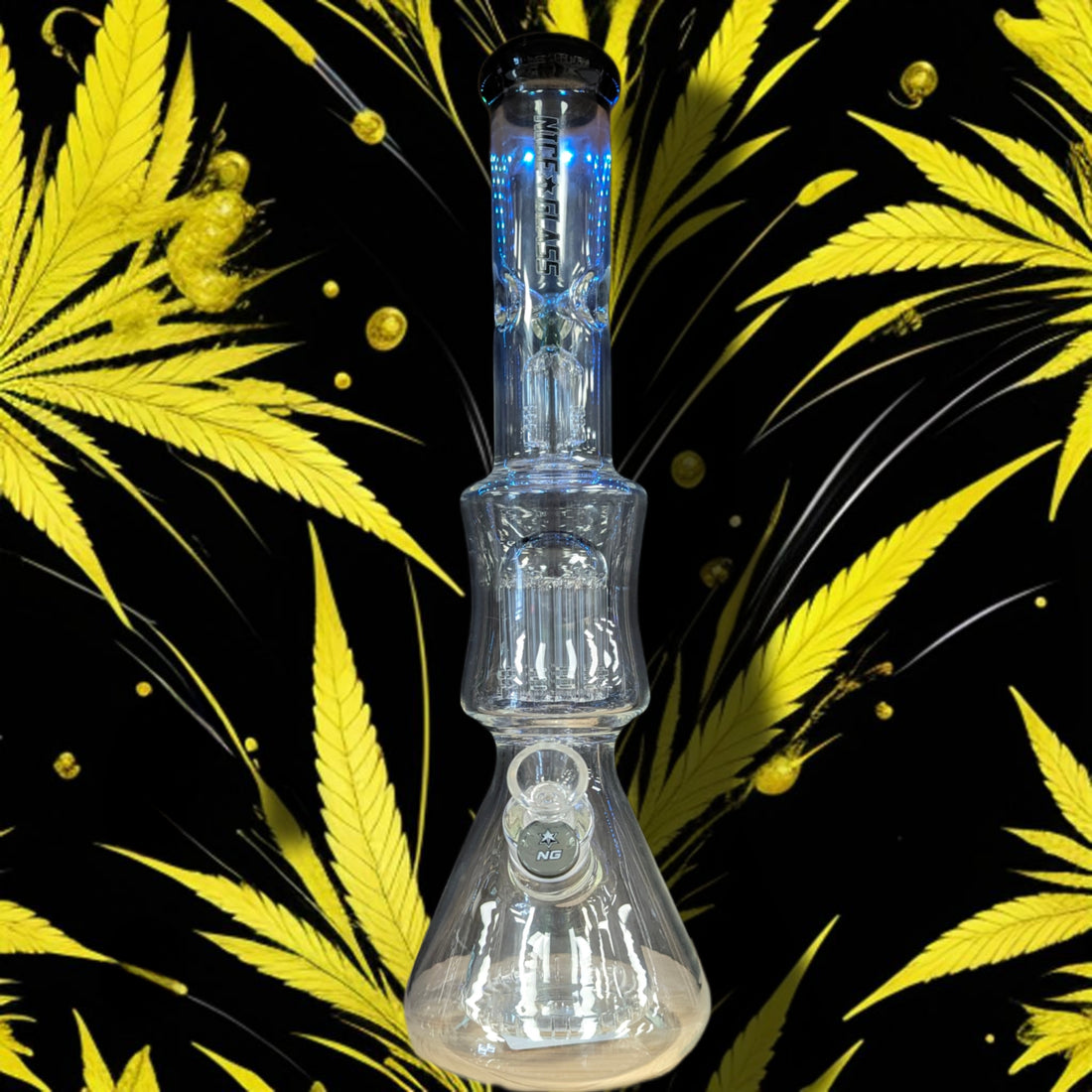 Nice Glass 17&quot;Cone to Double Tree