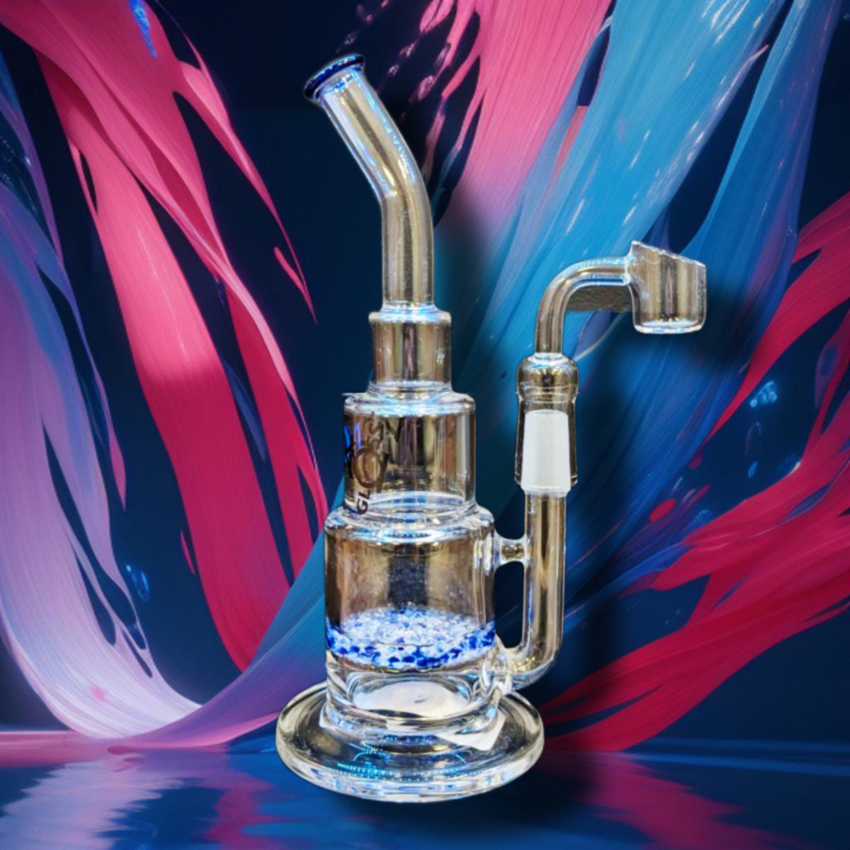 Vodka Crystal Honeycomb Perc Dab Rigs – Bowl Not Included – product view 4