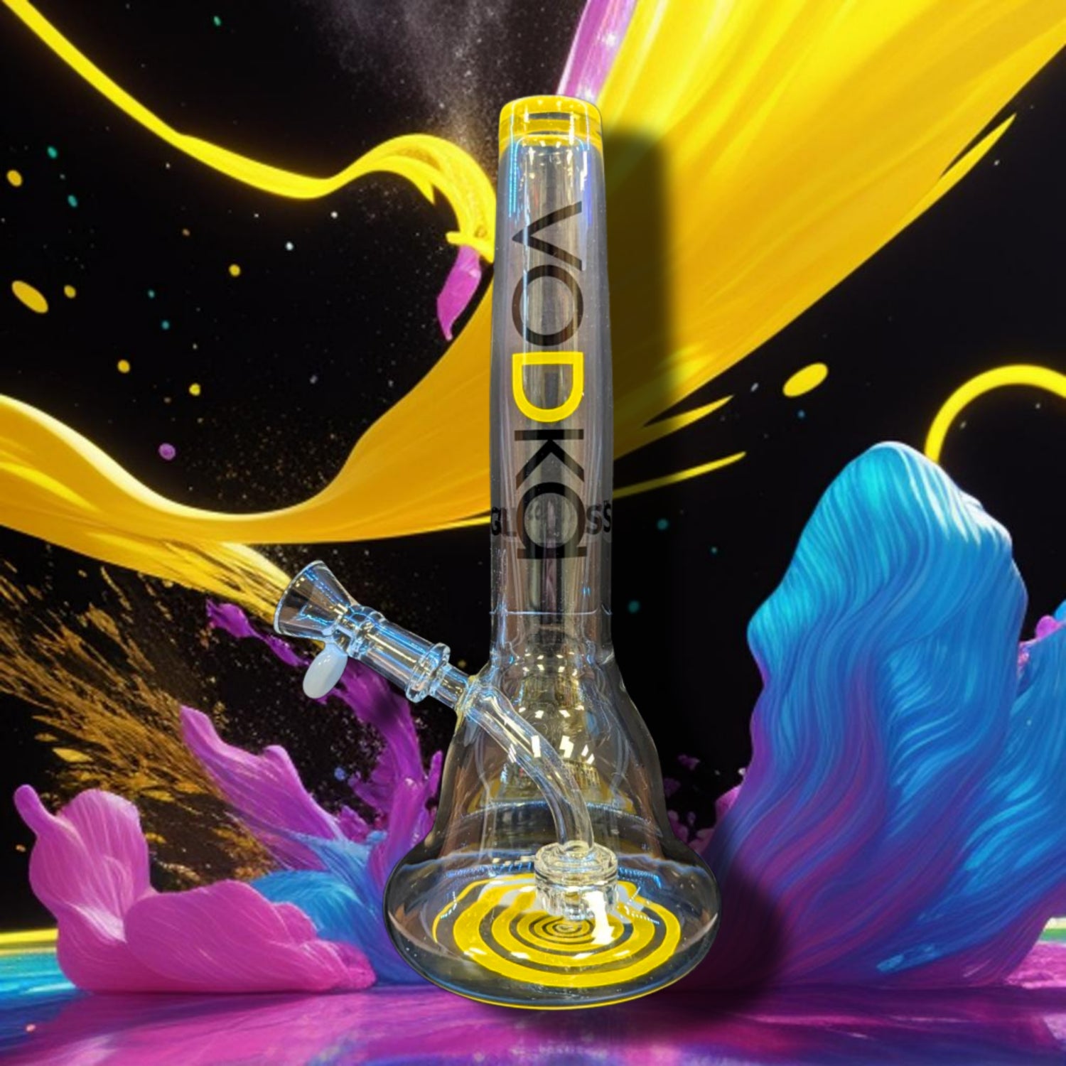 Vodka Matrix Perc Bong - Yellow