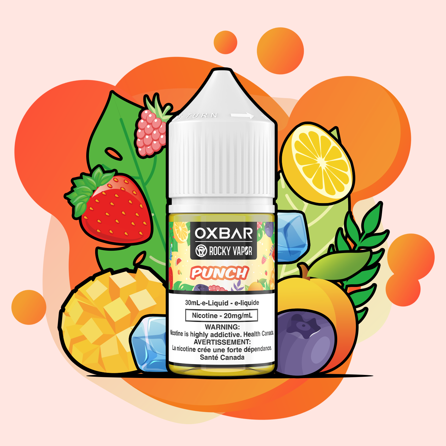 Rocky Vapor OXBAR 30 mL Nic Salt E-Liquid – product view 9