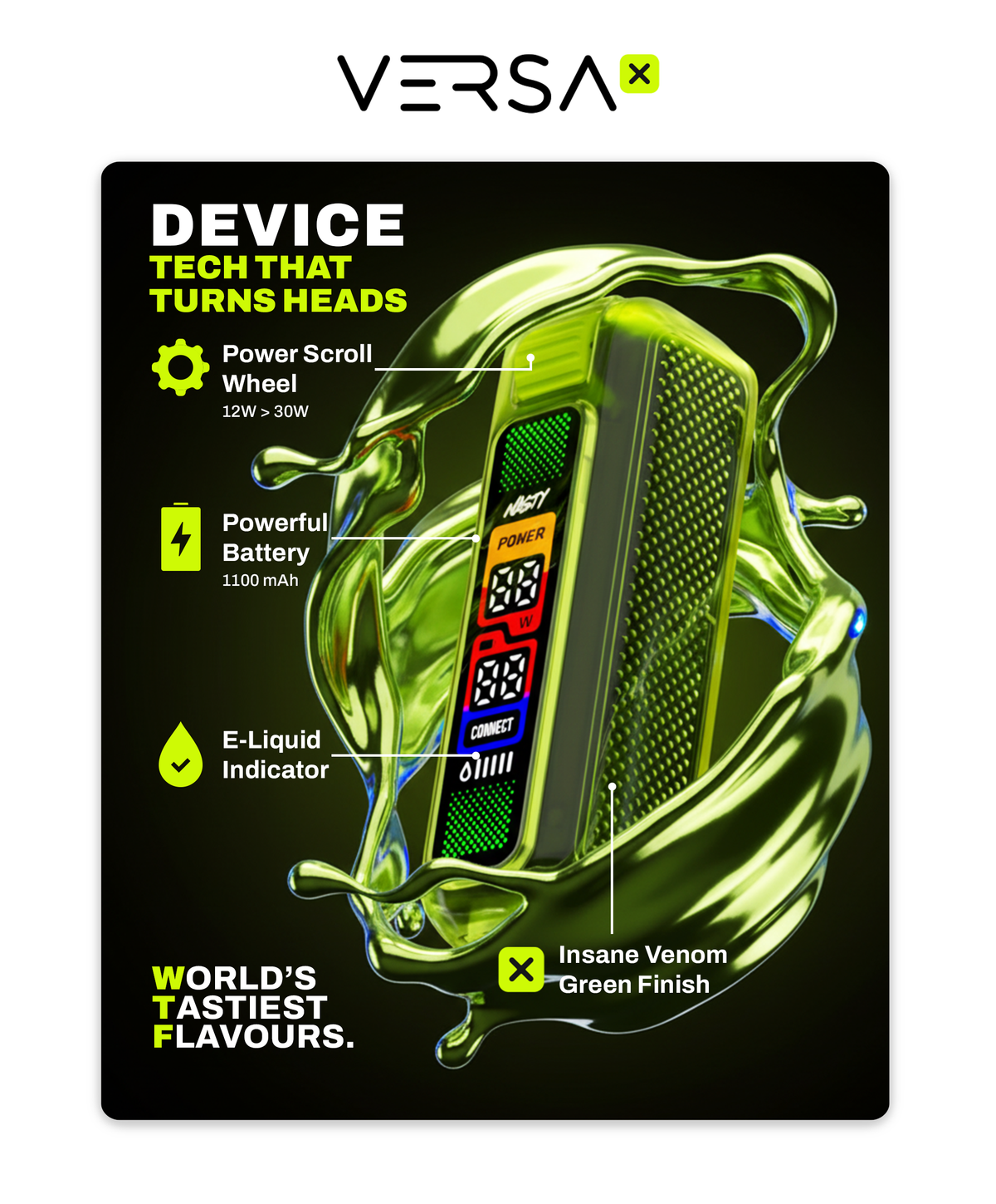 Nasty Versa X 1100 mAh Battery – Battery Only
