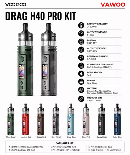 Voopoo Drag H40 Pro Starter Kit