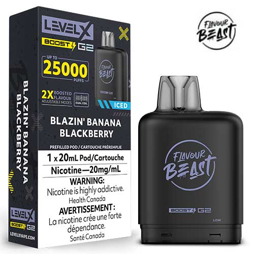 Level X BOOST &amp; BOOST G2 Flavour Beast Pod 15-25k (BATTERY NOT INCLUDED) Provincially stamped