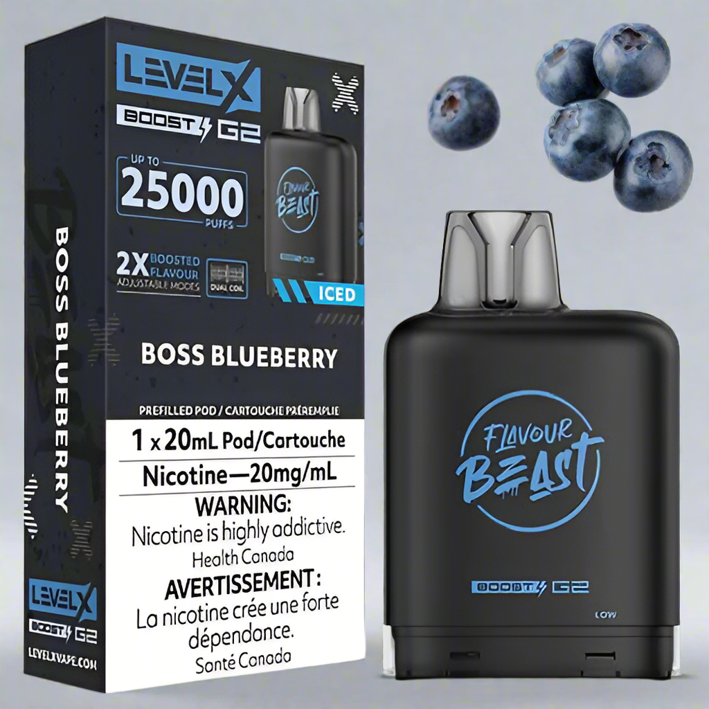 Level X BOOST &amp; BOOST G2 Flavour Beast Pod 15-25k (BATTERY NOT INCLUDED) Provincially stamped