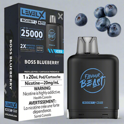 Level X BOOST &amp; BOOST G2 Flavour Beast Pod 15-25k (BATTERY NOT INCLUDED) Provincially stamped