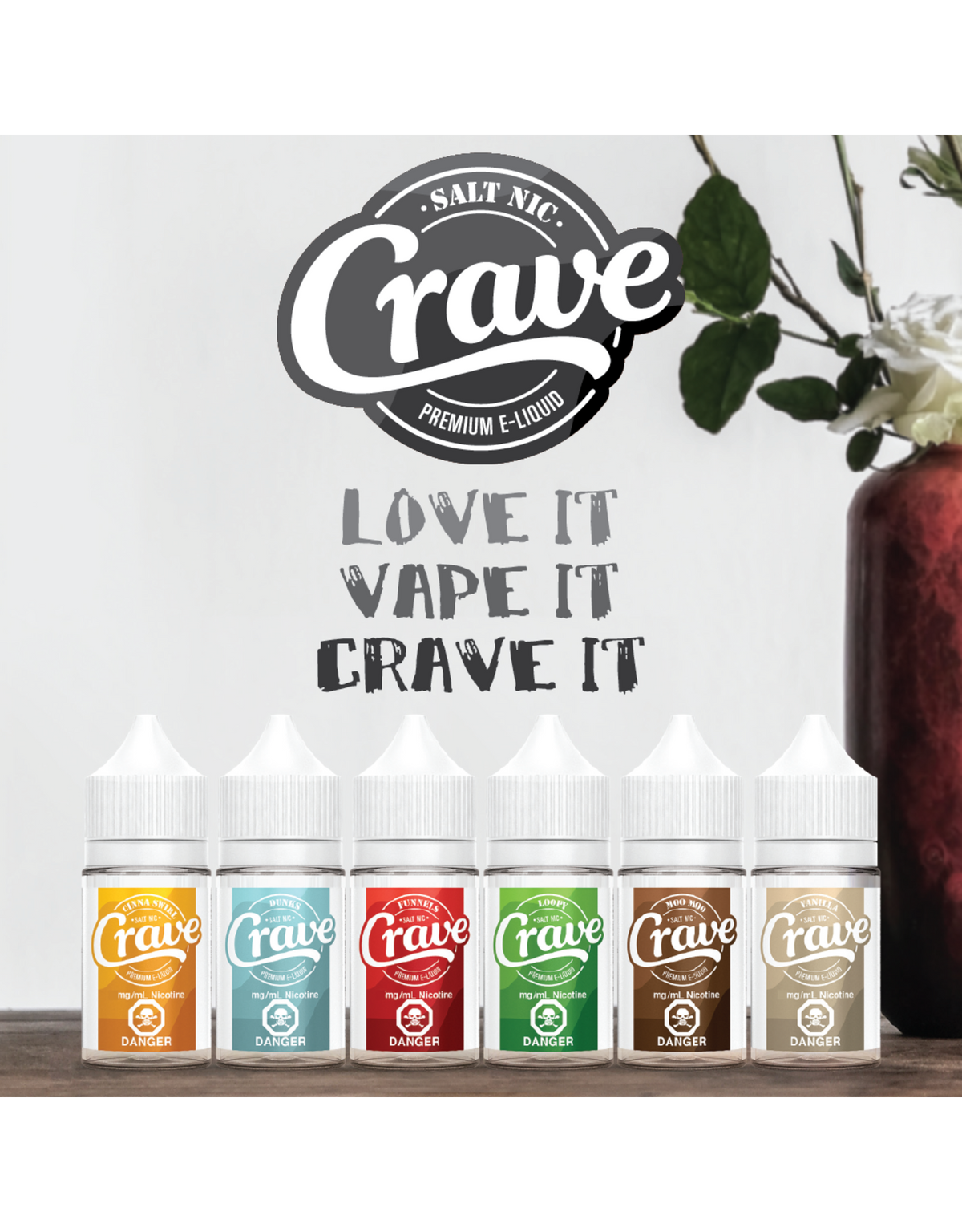 Crave 30 mL Nic Salt E-Liquid