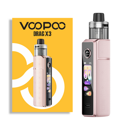 VOOPOO DRAG X3 POD KIT (Battery: External 18650 battery (Not included)