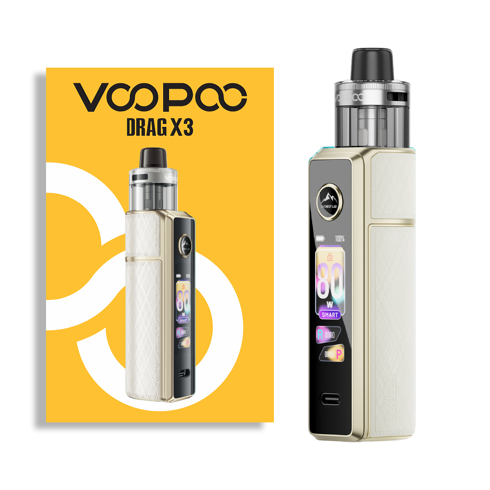 VOOPOO DRAG X3 POD KIT (Battery: External 18650 battery (Not included)