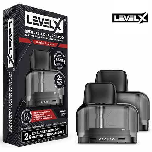 Level X Refillable Dual Coil Pod 5.5mL