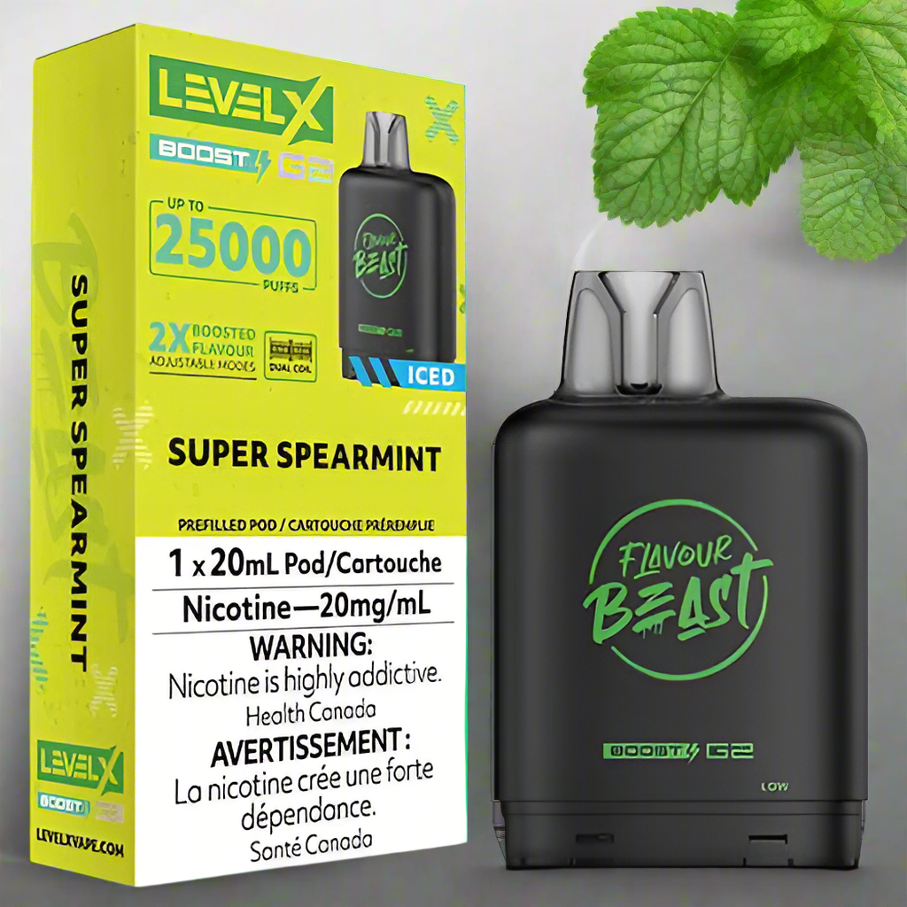 Level X BOOST &amp; BOOST G2 Flavour Beast Pod 15-25k (BATTERY NOT INCLUDED) Provincially stamped