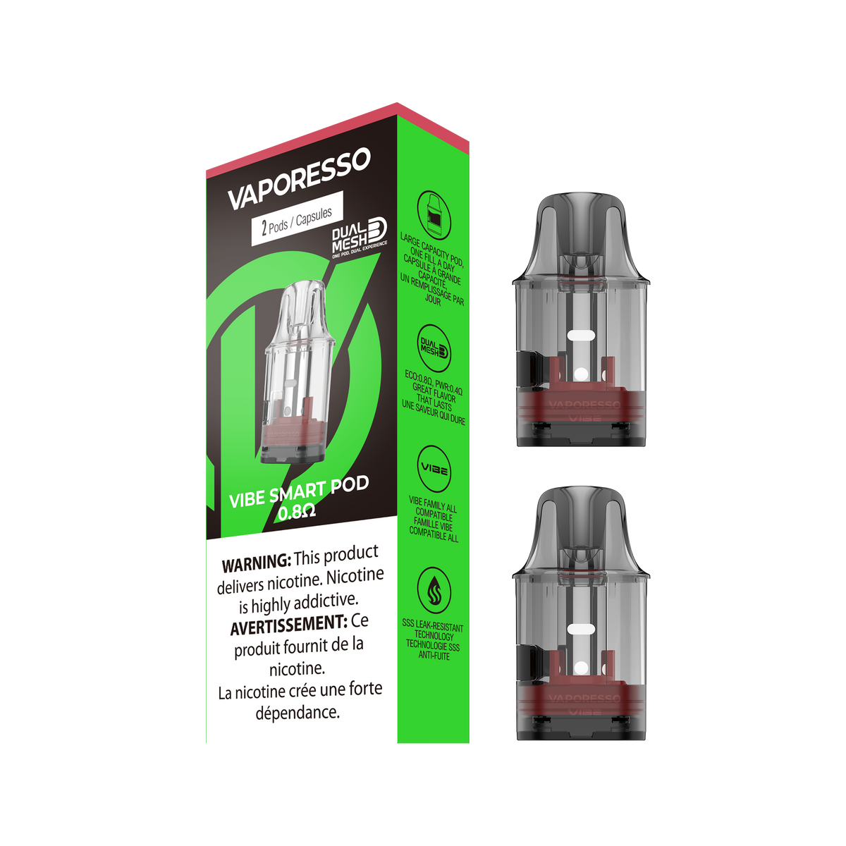 Vaporesso Vibe Replacement Pod – 2-Pack