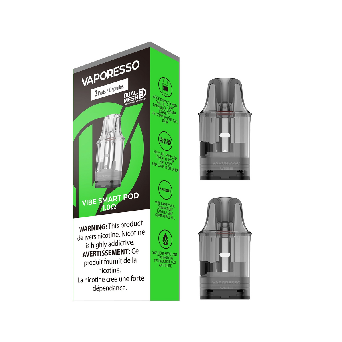 Vaporesso Vibe Replacement Pod – 2-Pack – product view 2