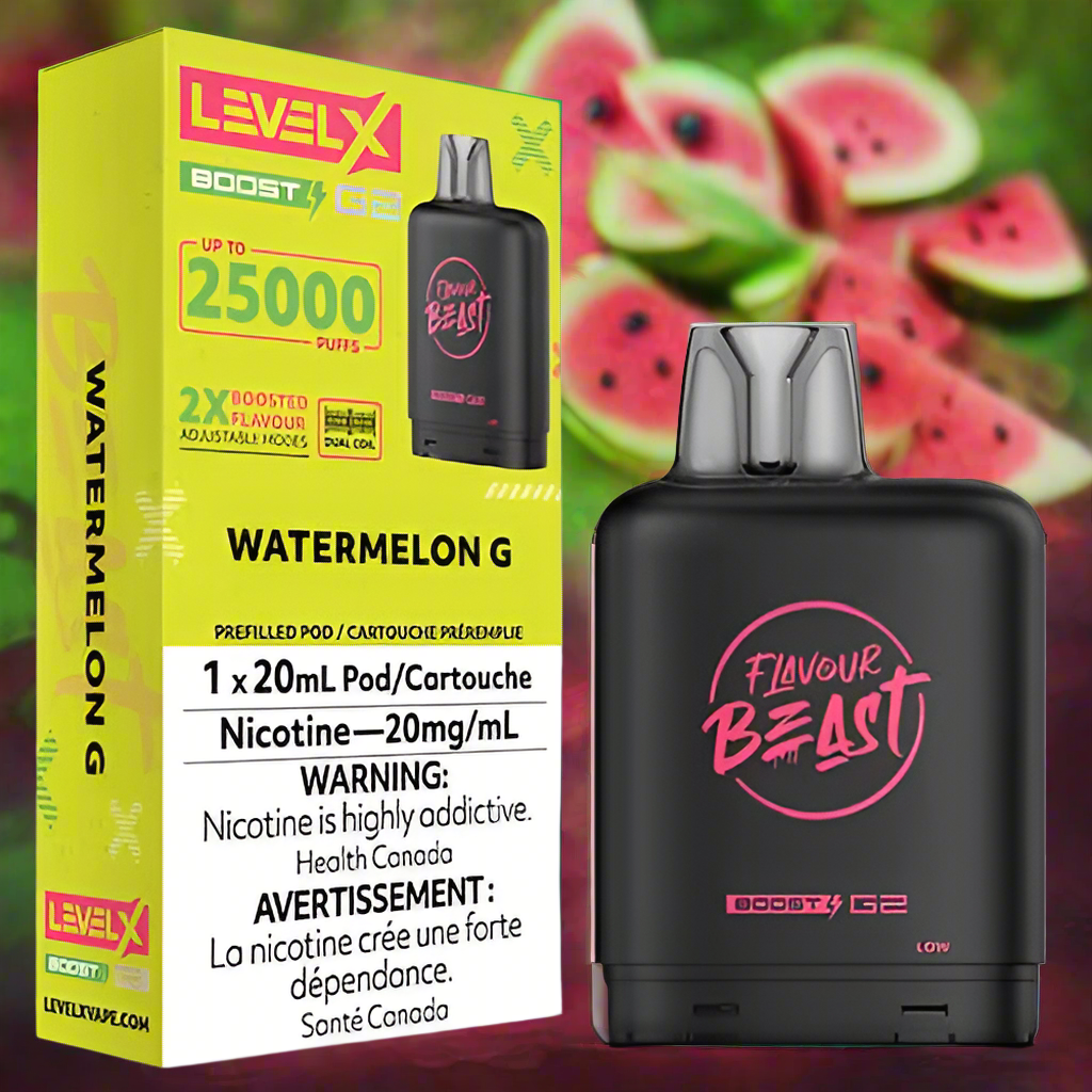 Level X BOOST &amp; BOOST G2 Flavour Beast Pod 15-25k (BATTERY NOT INCLUDED) Provincially stamped