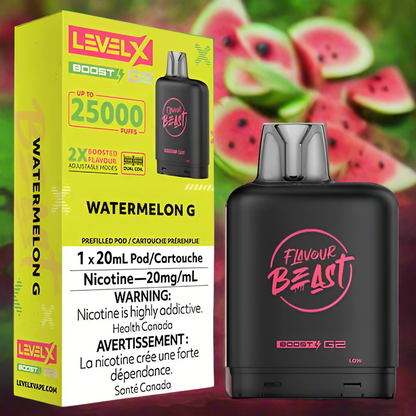 Level X BOOST &amp; BOOST G2 Flavour Beast Pod 15-25k (BATTERY NOT INCLUDED) Provincially stamped