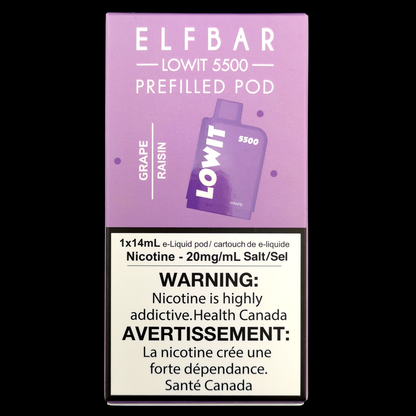 ELF BAR LOWIT 5500 Puff Pre-Filled Pods (1/pk)