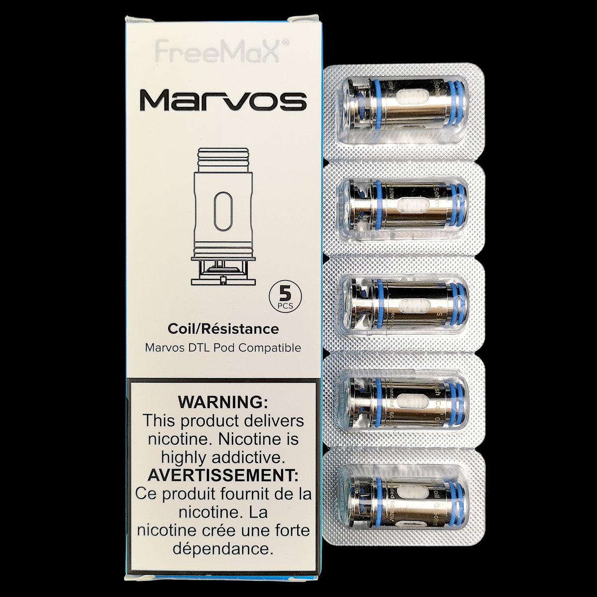 Freemax Marvos MS Mesh Replacement Coils – 5-Pack – product view 2