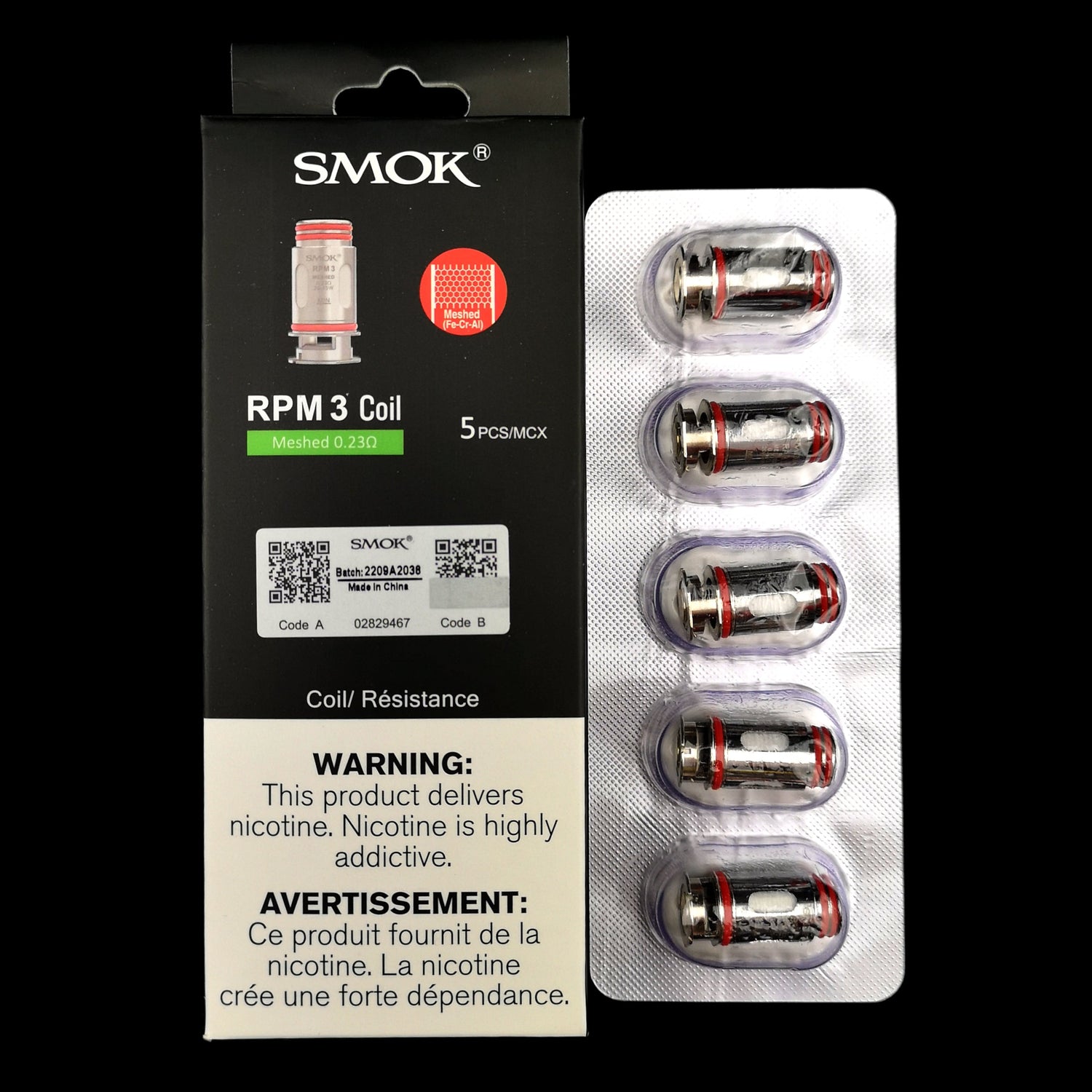 SMOK RPM 3 Replacement Coils (5 Pack)